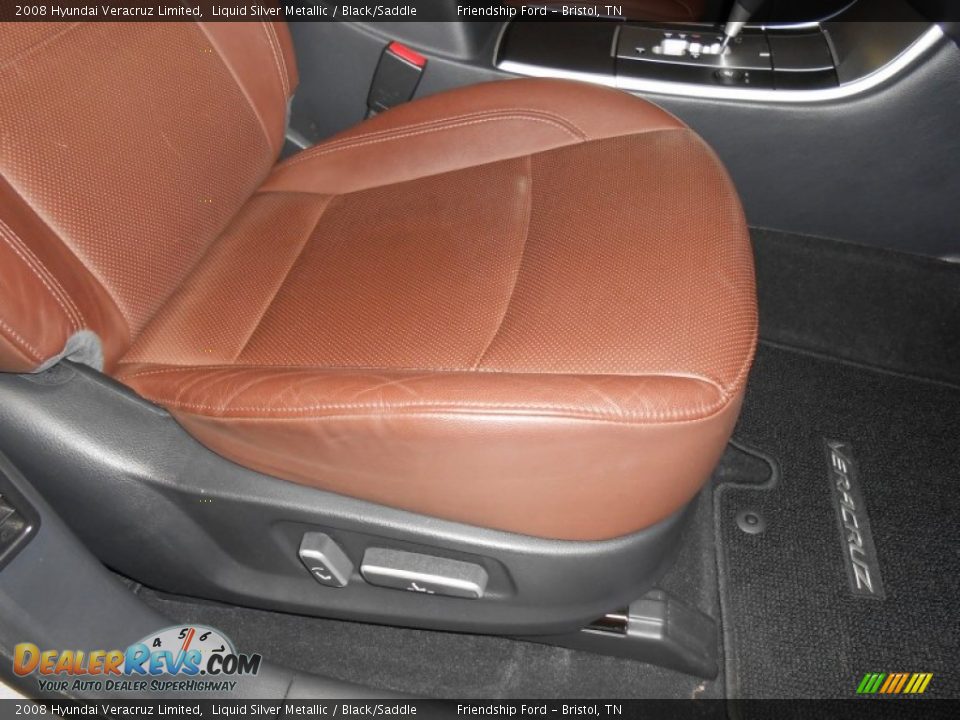 2008 Hyundai Veracruz Limited Liquid Silver Metallic / Black/Saddle Photo #23
