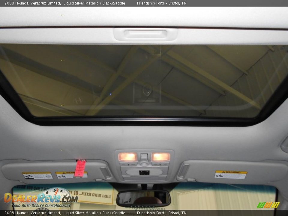 2008 Hyundai Veracruz Limited Liquid Silver Metallic / Black/Saddle Photo #25