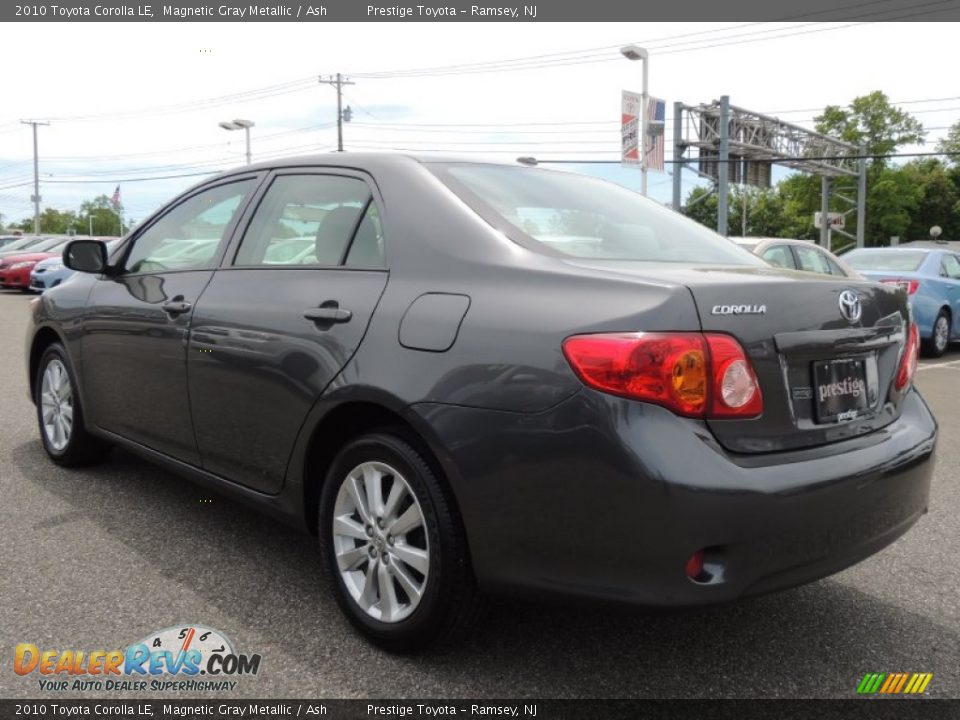 2010 Toyota Corolla LE Magnetic Gray Metallic / Ash Photo #4
