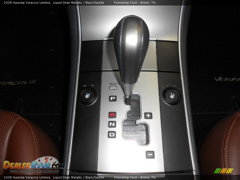 2008 Hyundai Veracruz Limited Liquid Silver Metallic / Black/Saddle Photo #29
