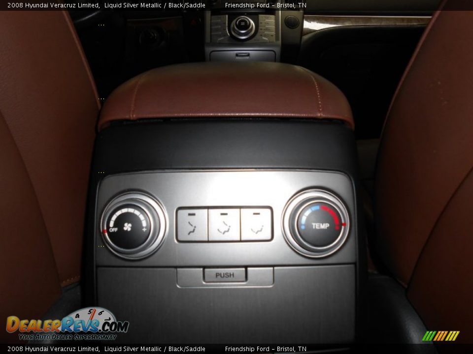 2008 Hyundai Veracruz Limited Liquid Silver Metallic / Black/Saddle Photo #31