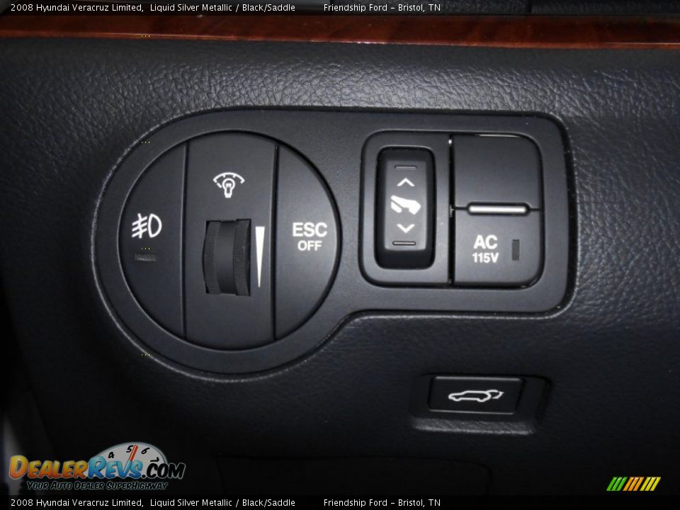 2008 Hyundai Veracruz Limited Liquid Silver Metallic / Black/Saddle Photo #32