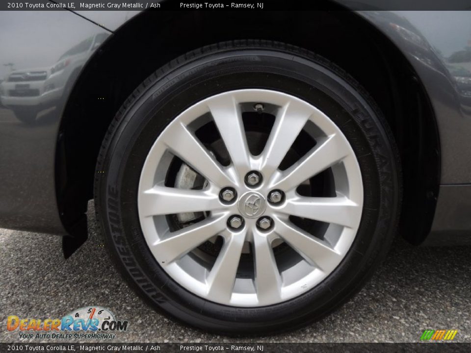 2010 Toyota Corolla LE Magnetic Gray Metallic / Ash Photo #13