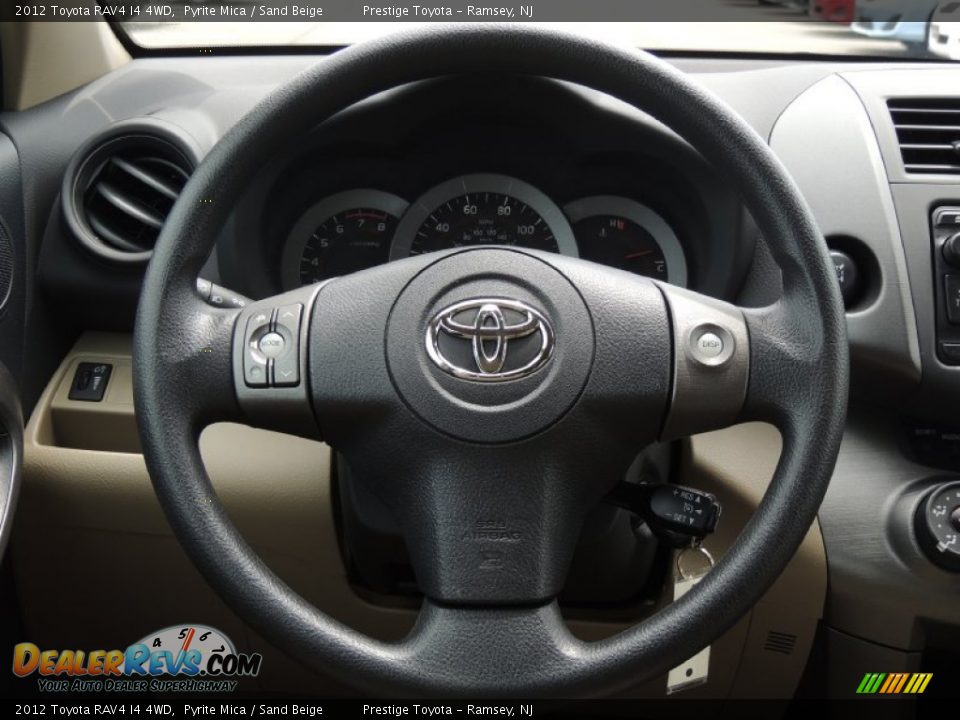 2012 Toyota RAV4 I4 4WD Pyrite Mica / Sand Beige Photo #9