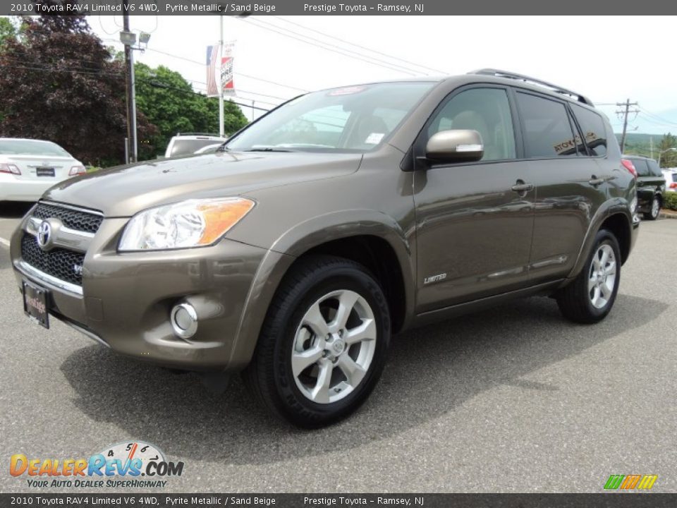 2010 Toyota RAV4 Limited V6 4WD Pyrite Metallic / Sand Beige Photo #3