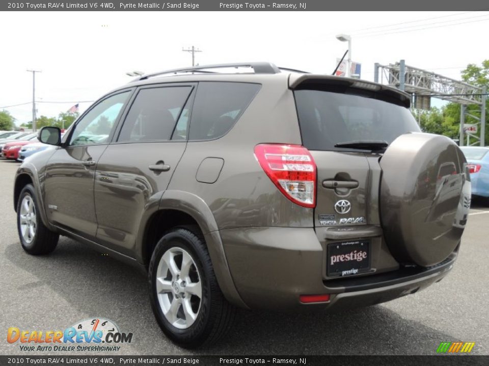 2010 Toyota RAV4 Limited V6 4WD Pyrite Metallic / Sand Beige Photo #4
