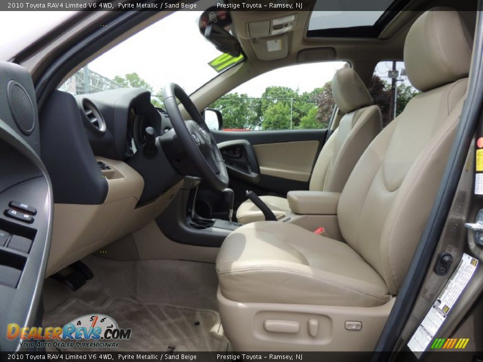 2010 Toyota RAV4 Limited V6 4WD Pyrite Metallic / Sand Beige Photo #7