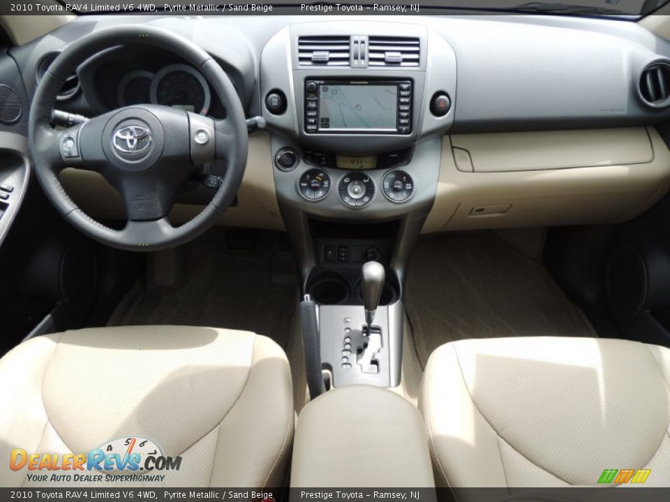 2010 Toyota RAV4 Limited V6 4WD Pyrite Metallic / Sand Beige Photo #9