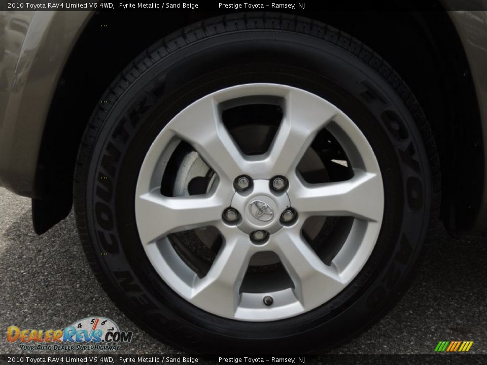 2010 Toyota RAV4 Limited V6 4WD Pyrite Metallic / Sand Beige Photo #14