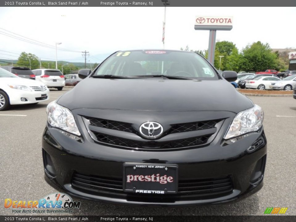 2013 Toyota Corolla L Black Sand Pearl / Ash Photo #2