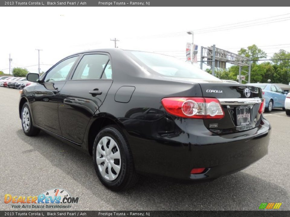 2013 Toyota Corolla L Black Sand Pearl / Ash Photo #4