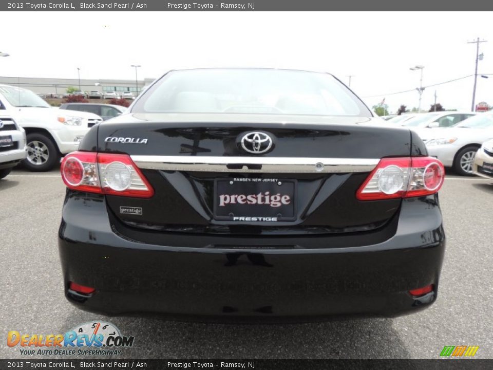 2013 Toyota Corolla L Black Sand Pearl / Ash Photo #5