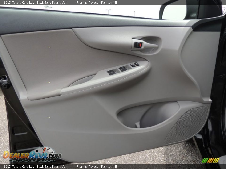 2013 Toyota Corolla L Black Sand Pearl / Ash Photo #6