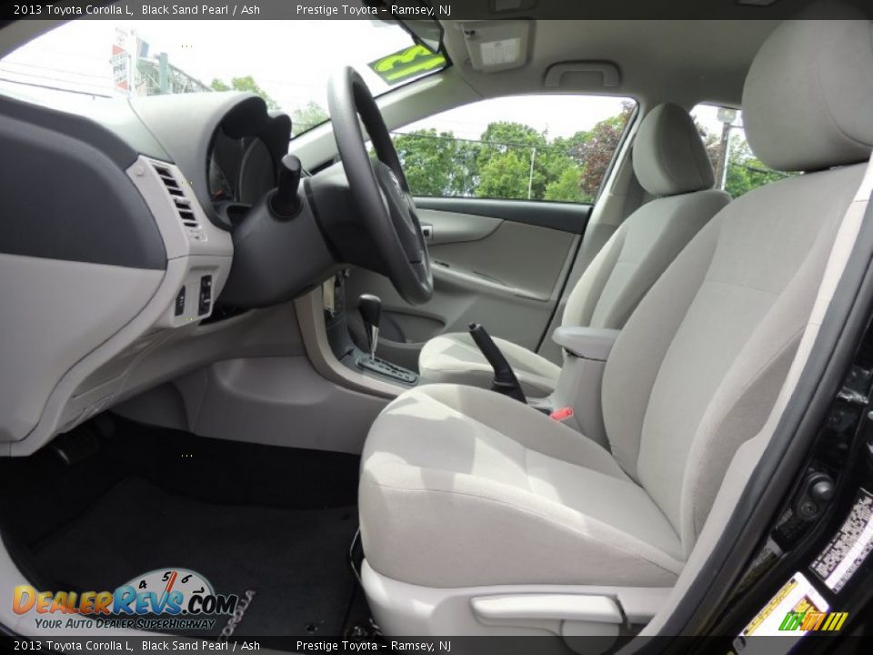 2013 Toyota Corolla L Black Sand Pearl / Ash Photo #7