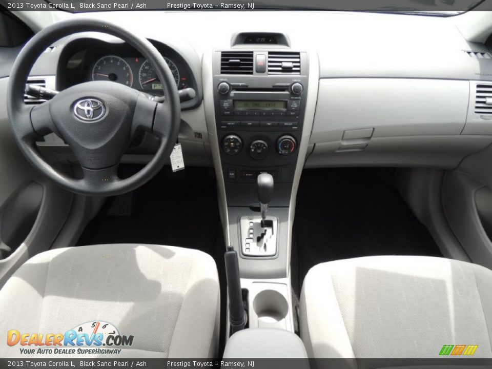 2013 Toyota Corolla L Black Sand Pearl / Ash Photo #8