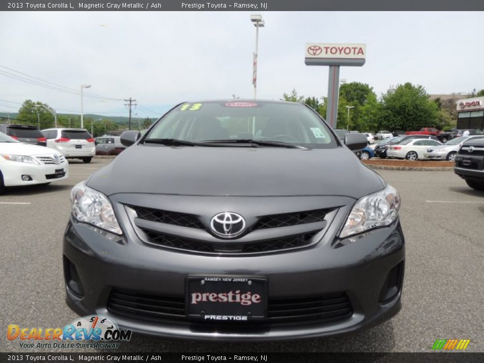 2013 Toyota Corolla L Magnetic Gray Metallic / Ash Photo #2