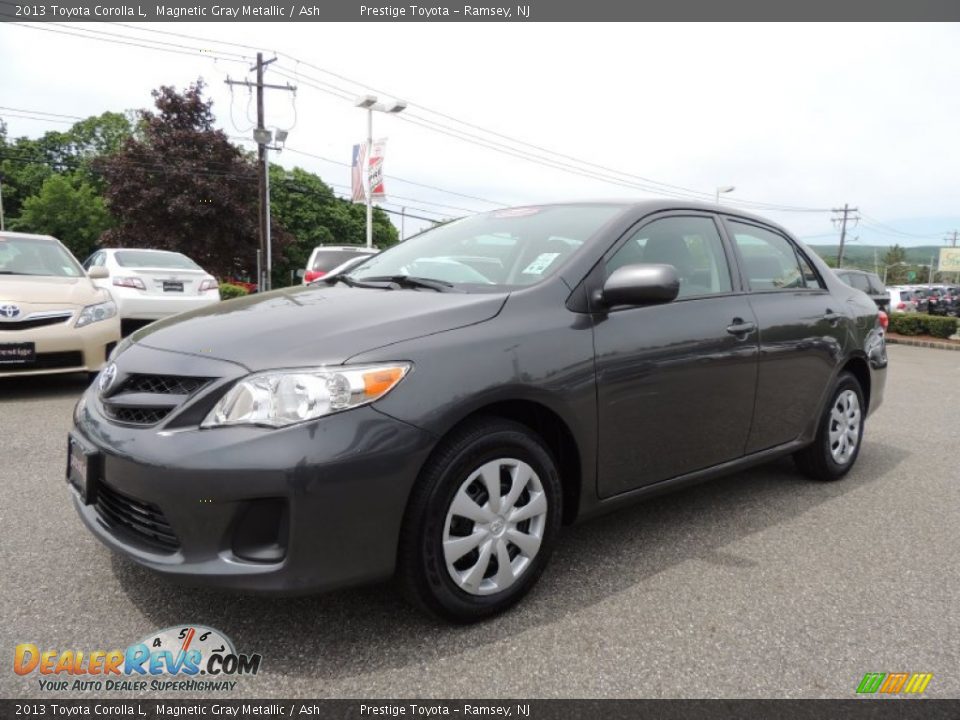 2013 Toyota Corolla L Magnetic Gray Metallic / Ash Photo #3