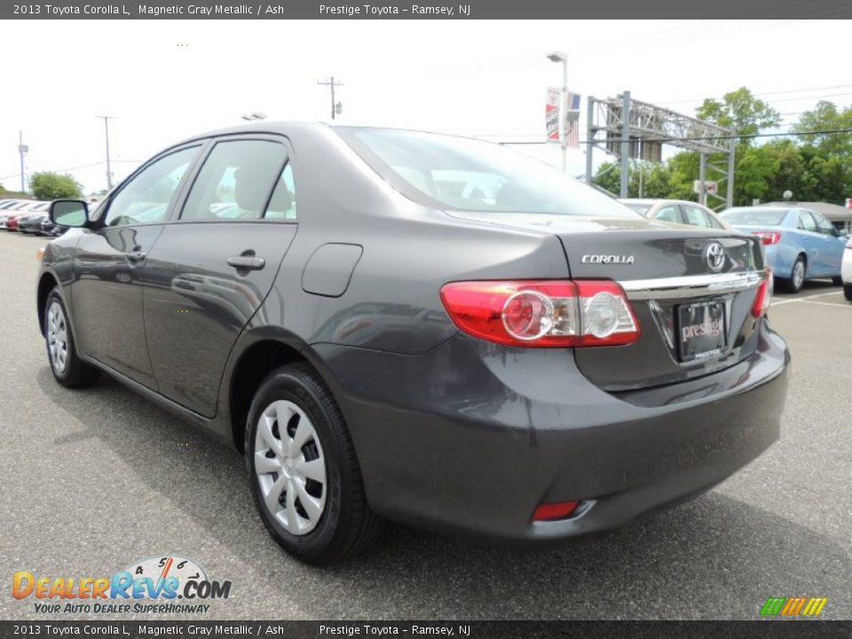 2013 Toyota Corolla L Magnetic Gray Metallic / Ash Photo #4