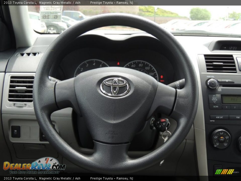 2013 Toyota Corolla L Magnetic Gray Metallic / Ash Photo #9