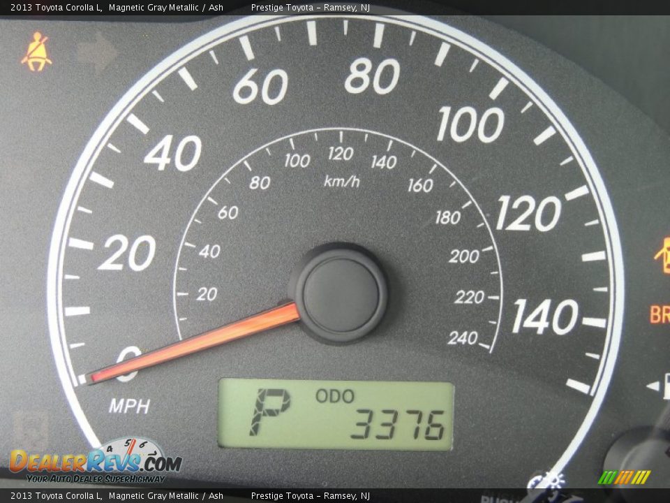 2013 Toyota Corolla L Magnetic Gray Metallic / Ash Photo #10