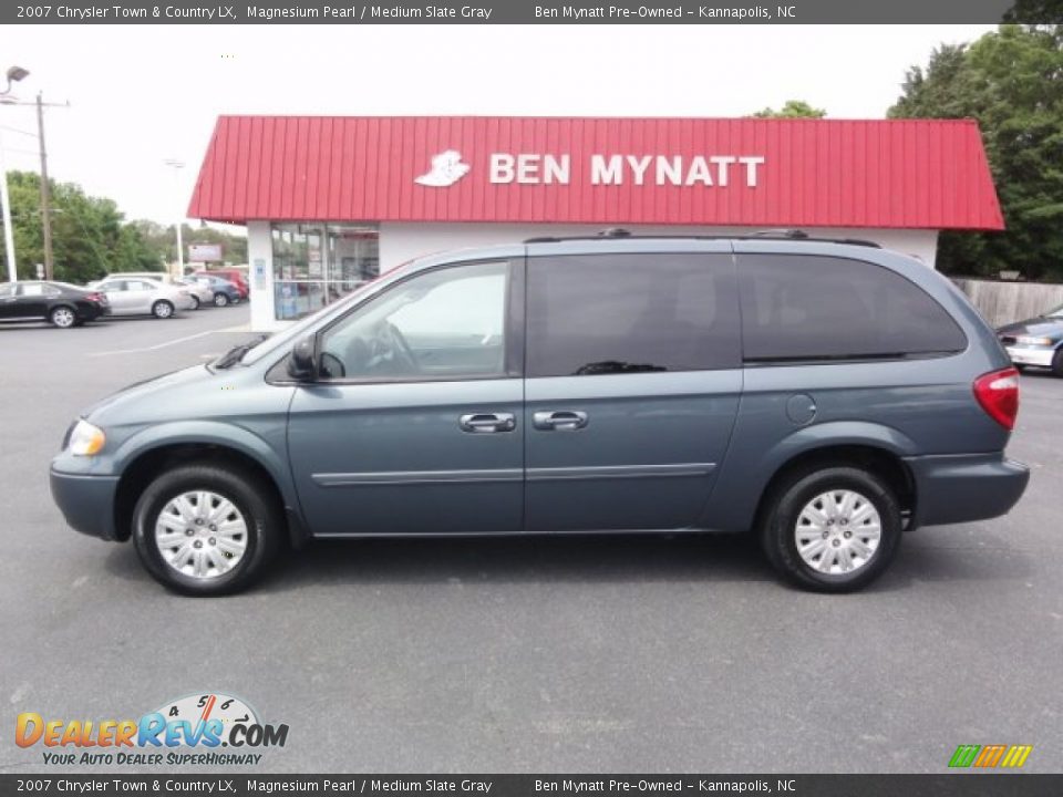 2007 Chrysler Town & Country LX Magnesium Pearl / Medium Slate Gray Photo #2