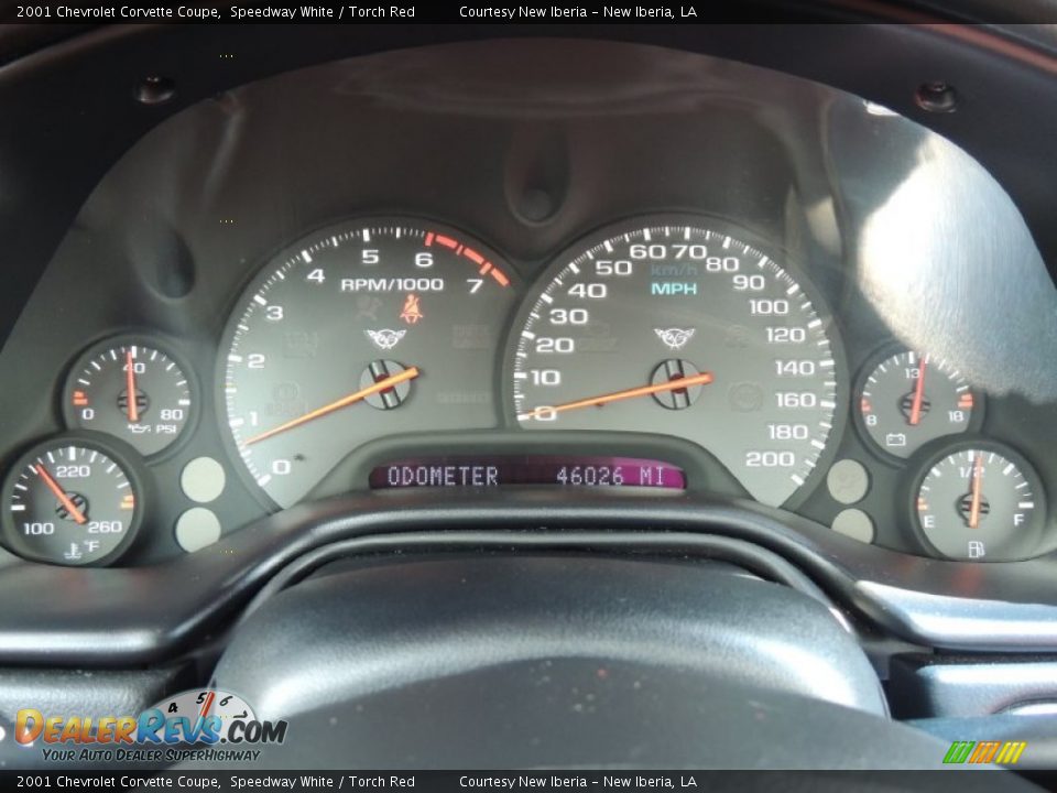2001 Chevrolet Corvette Coupe Gauges Photo #12