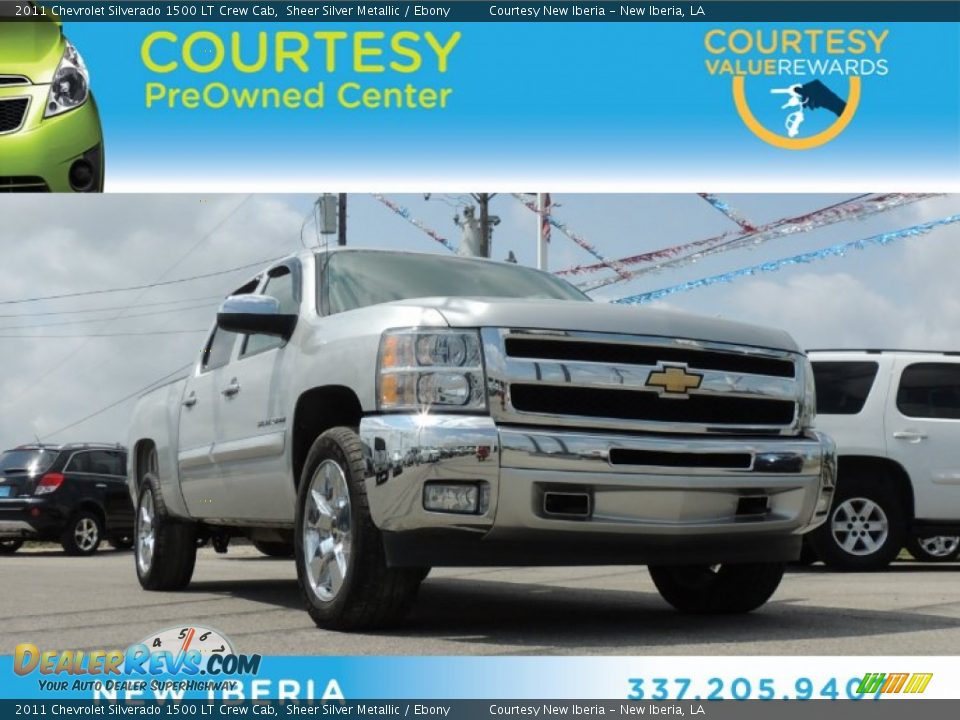 2011 Chevrolet Silverado 1500 LT Crew Cab Sheer Silver Metallic / Ebony Photo #1