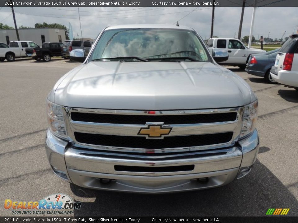 2011 Chevrolet Silverado 1500 LT Crew Cab Sheer Silver Metallic / Ebony Photo #2