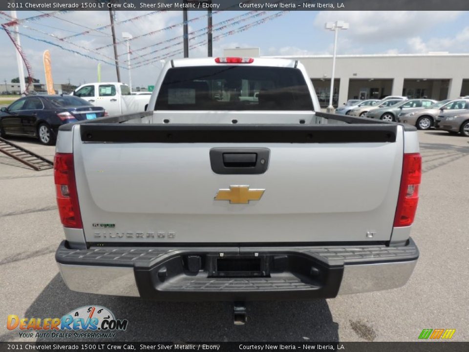 2011 Chevrolet Silverado 1500 LT Crew Cab Sheer Silver Metallic / Ebony Photo #3