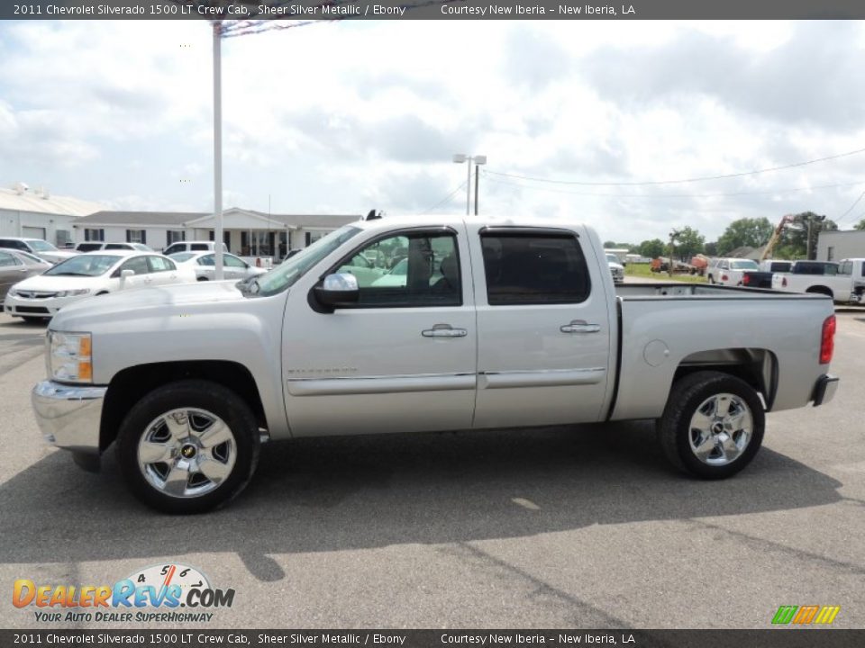 2011 Chevrolet Silverado 1500 LT Crew Cab Sheer Silver Metallic / Ebony Photo #5