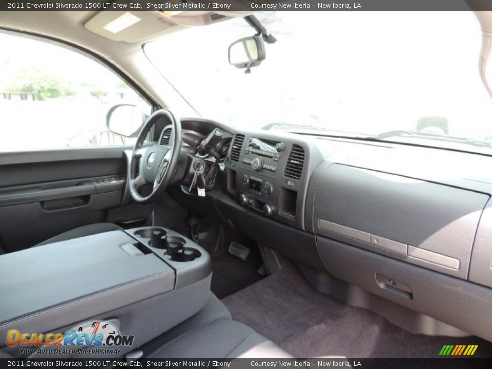 2011 Chevrolet Silverado 1500 LT Crew Cab Sheer Silver Metallic / Ebony Photo #6