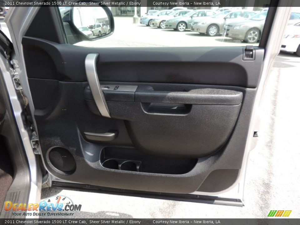 2011 Chevrolet Silverado 1500 LT Crew Cab Sheer Silver Metallic / Ebony Photo #7