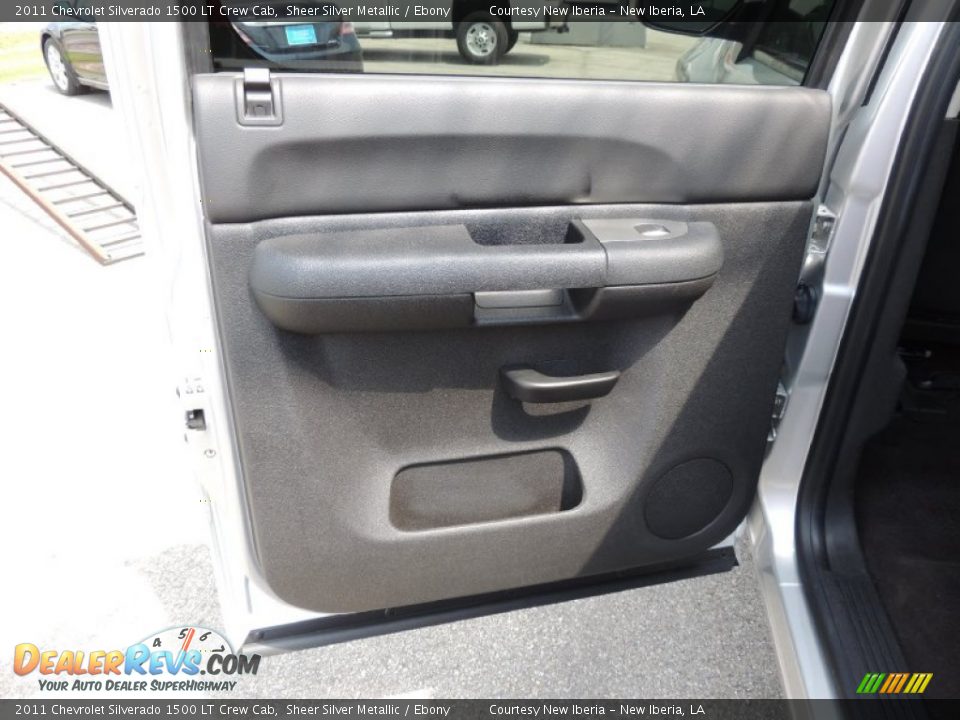 2011 Chevrolet Silverado 1500 LT Crew Cab Sheer Silver Metallic / Ebony Photo #11