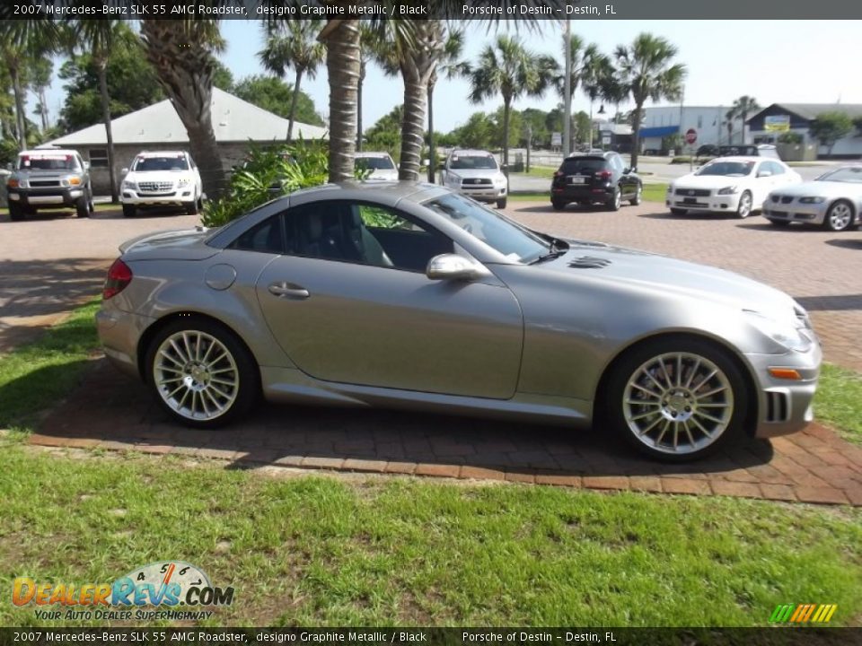 designo Graphite Metallic 2007 Mercedes-Benz SLK 55 AMG Roadster Photo #13