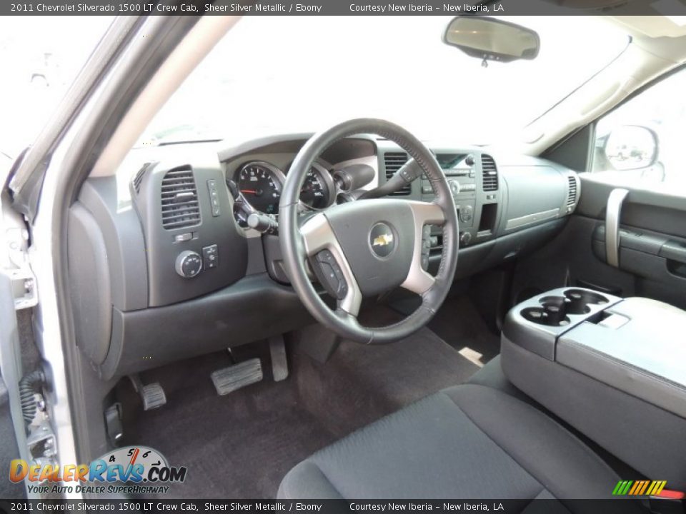 2011 Chevrolet Silverado 1500 LT Crew Cab Sheer Silver Metallic / Ebony Photo #12