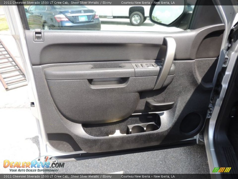 2011 Chevrolet Silverado 1500 LT Crew Cab Sheer Silver Metallic / Ebony Photo #13