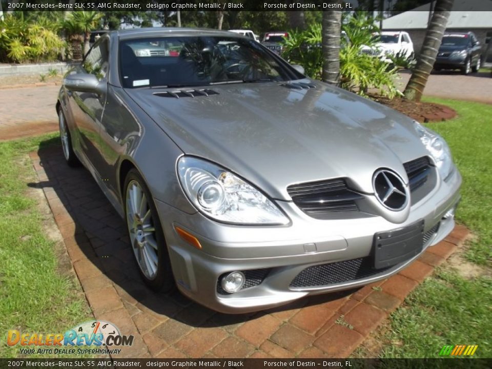 Front 3/4 View of 2007 Mercedes-Benz SLK 55 AMG Roadster Photo #15