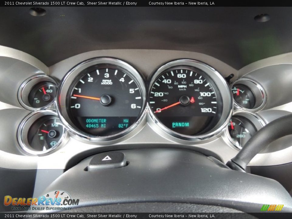 2011 Chevrolet Silverado 1500 LT Crew Cab Sheer Silver Metallic / Ebony Photo #15