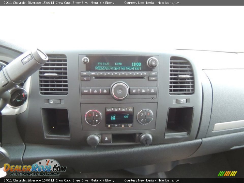 2011 Chevrolet Silverado 1500 LT Crew Cab Sheer Silver Metallic / Ebony Photo #17