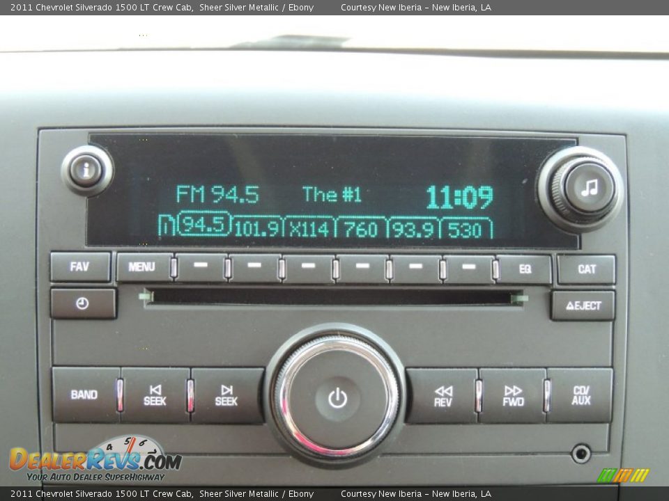 2011 Chevrolet Silverado 1500 LT Crew Cab Sheer Silver Metallic / Ebony Photo #18