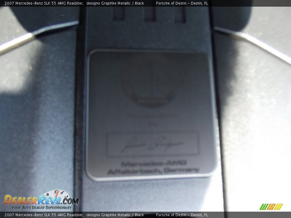 2007 Mercedes-Benz SLK 55 AMG Roadster designo Graphite Metallic / Black Photo #24