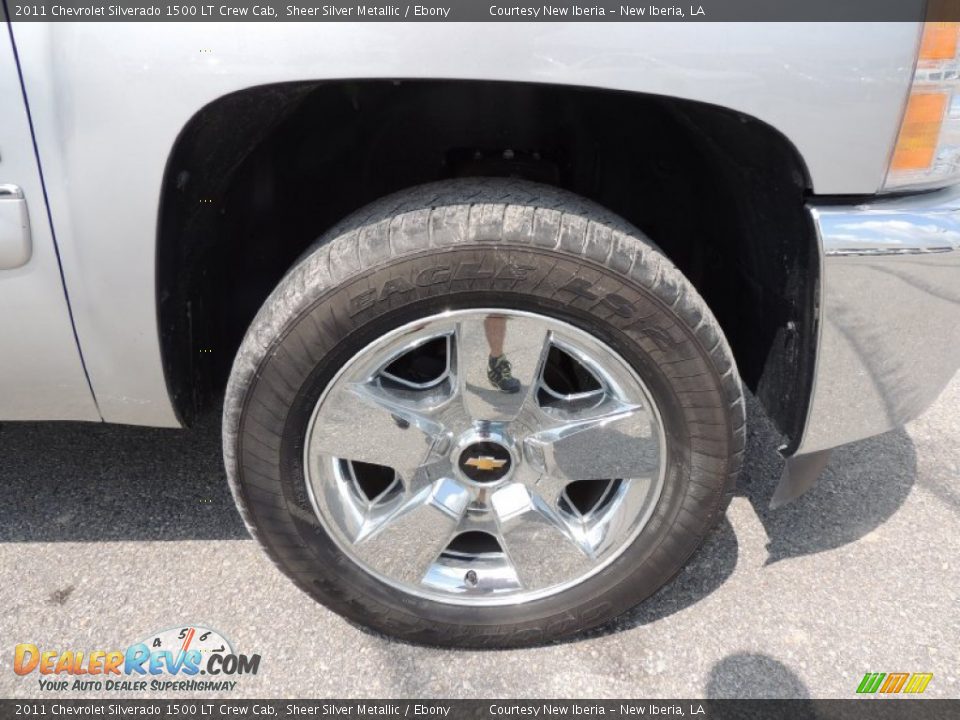 2011 Chevrolet Silverado 1500 LT Crew Cab Sheer Silver Metallic / Ebony Photo #23