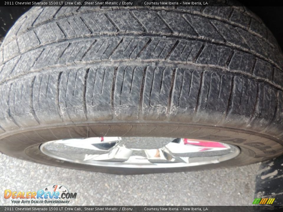 2011 Chevrolet Silverado 1500 LT Crew Cab Sheer Silver Metallic / Ebony Photo #24
