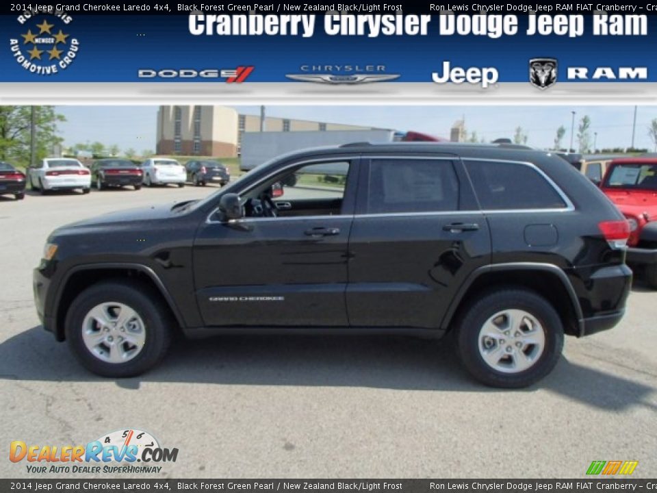 2014 Jeep Grand Cherokee Laredo 4x4 Black Forest Green Pearl / New Zealand Black/Light Frost Photo #1