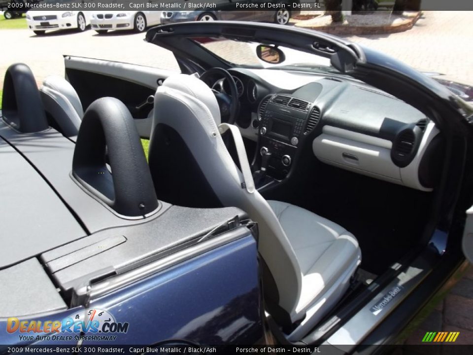 2009 Mercedes-Benz SLK 300 Roadster Capri Blue Metallic / Black/Ash Photo #5