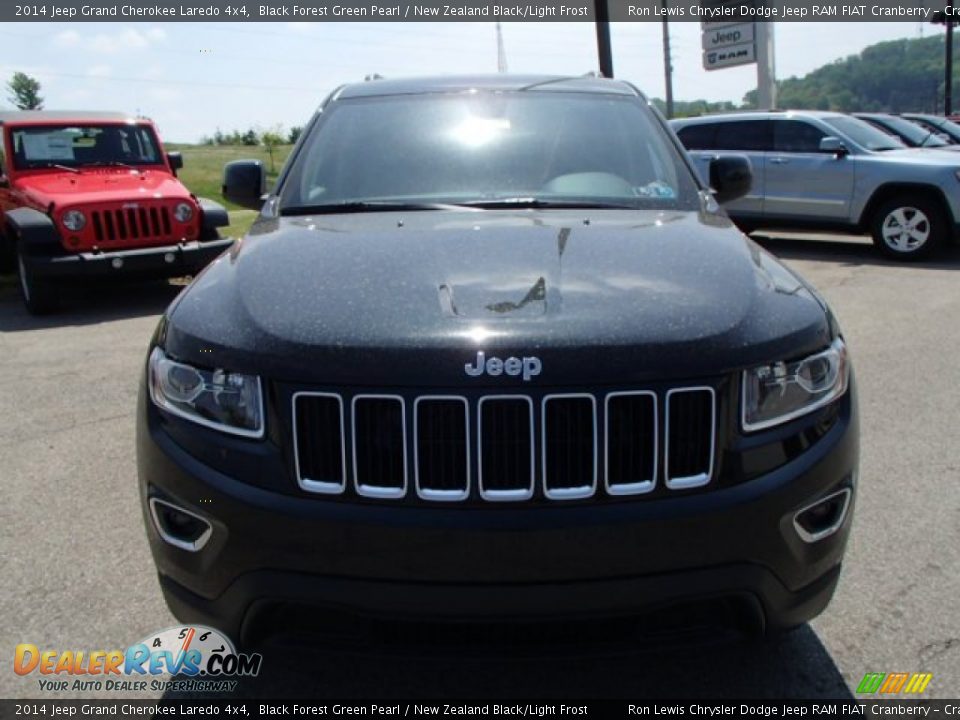 2014 Jeep Grand Cherokee Laredo 4x4 Black Forest Green Pearl / New Zealand Black/Light Frost Photo #3