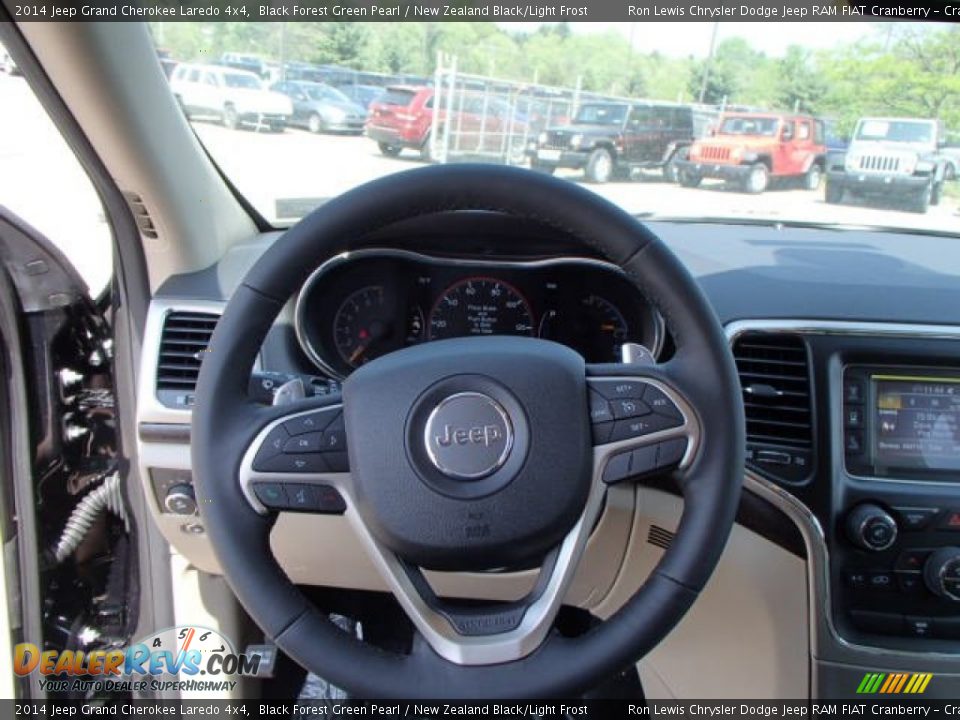 2014 Jeep Grand Cherokee Laredo 4x4 Black Forest Green Pearl / New Zealand Black/Light Frost Photo #18
