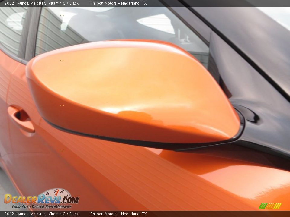 2012 Hyundai Veloster Vitamin C / Black Photo #16