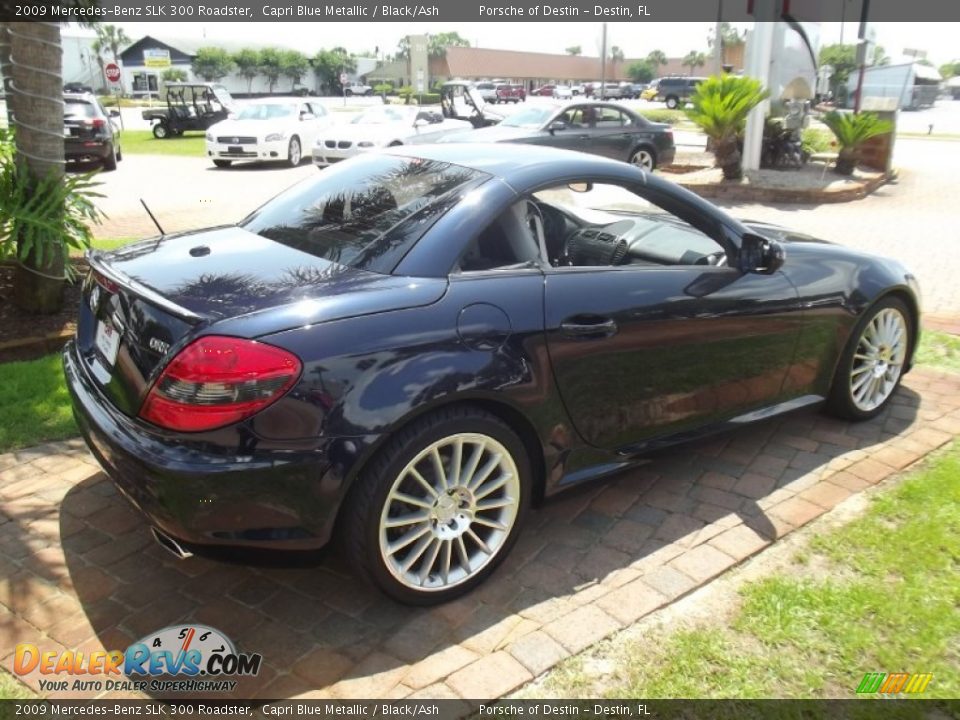2009 Mercedes-Benz SLK 300 Roadster Capri Blue Metallic / Black/Ash Photo #21