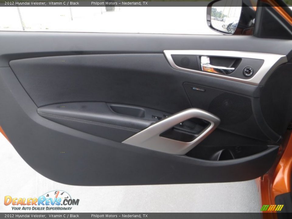 2012 Hyundai Veloster Vitamin C / Black Photo #29